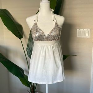 VS halter top with sequins